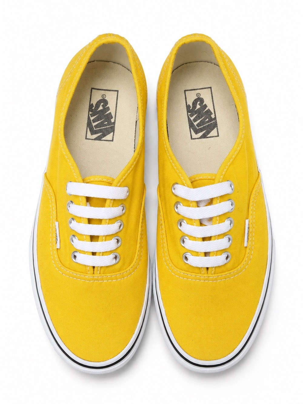 Vans | Authentic Space Yellow Canvas Low-Top Sneakers Size 9